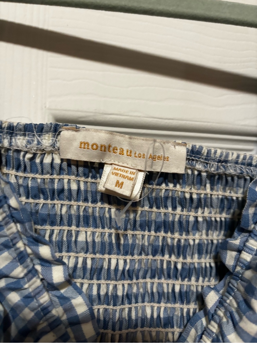 Monteau Blue and White Gingham Skirt Set - Picture 2 of 2